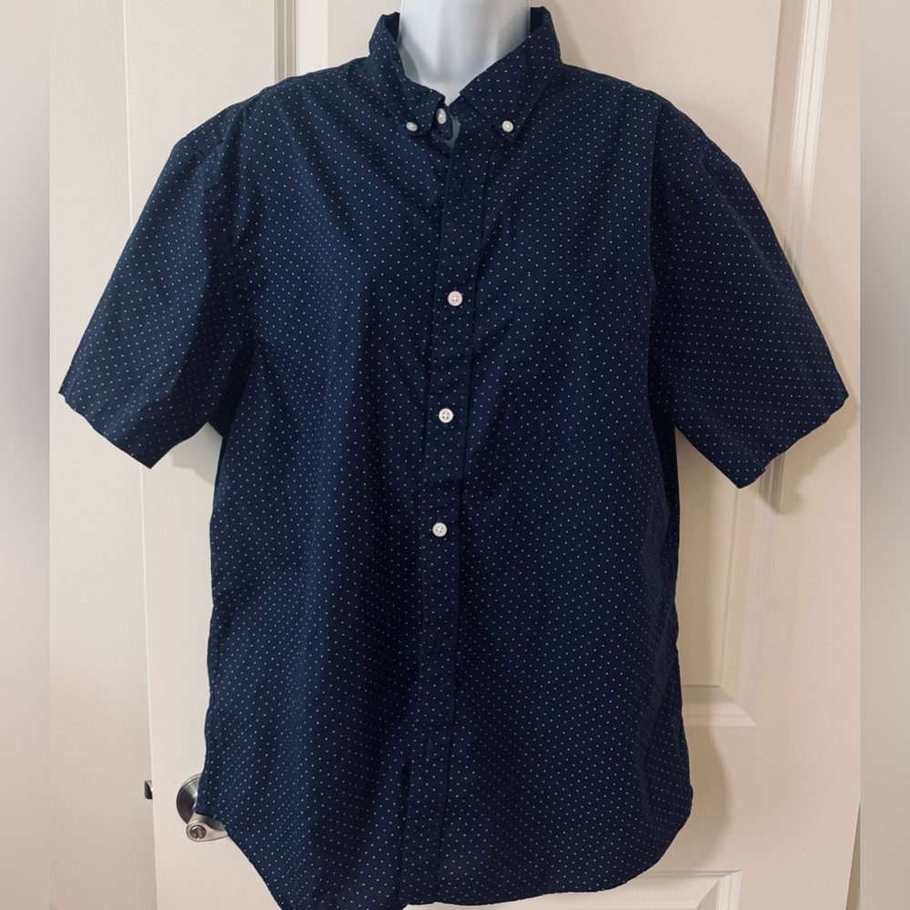 Old Navy Dark Blue Button-Down Shirt